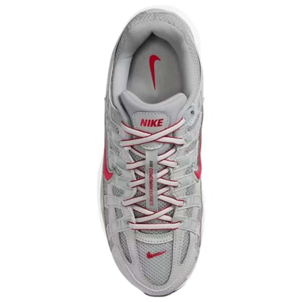 Nike P-6000 GS Big Kids Size 6.5Y Metallic Silver Gym Red Shoes HV5064-002  NEW